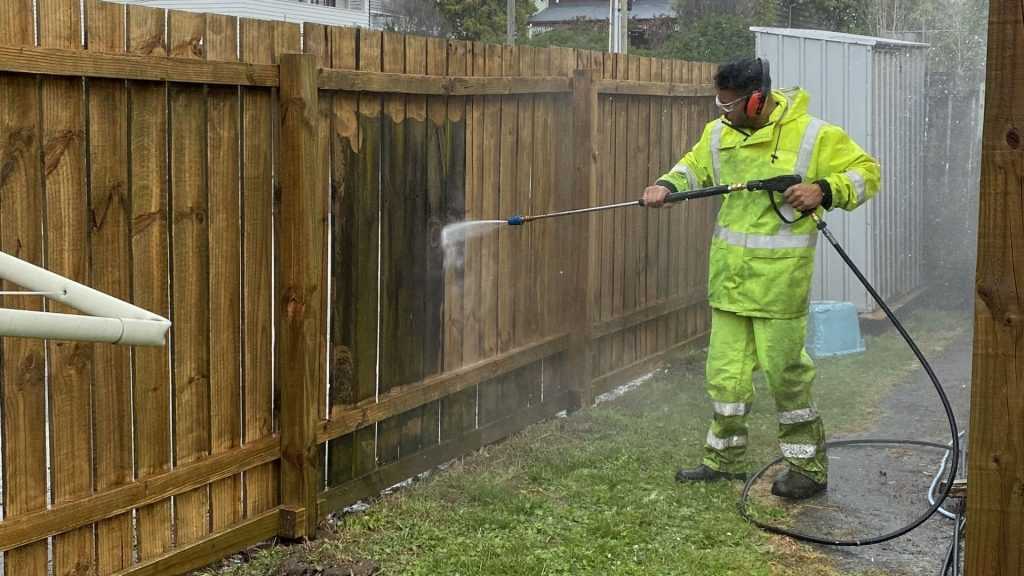 Fence cleaning