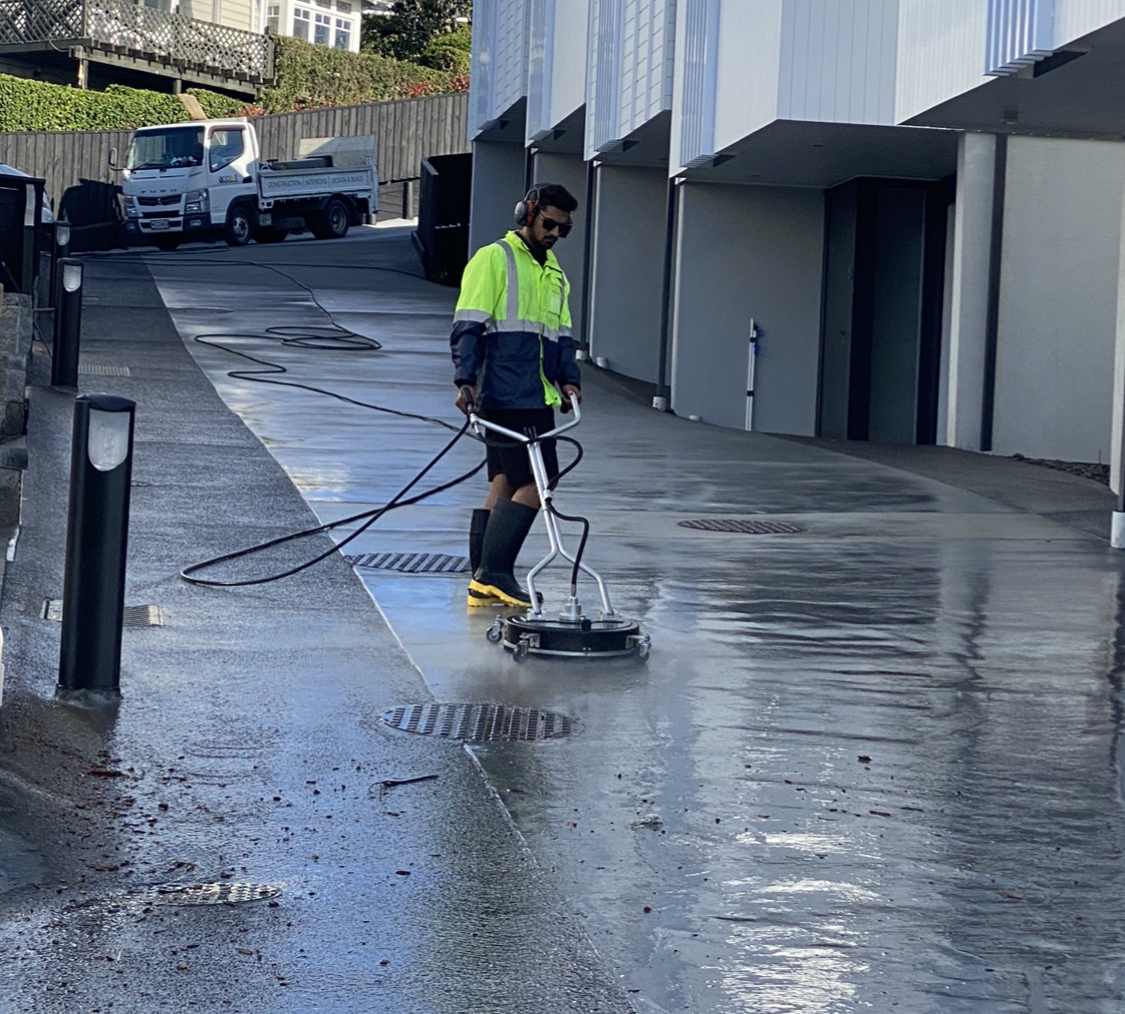Water blasting job